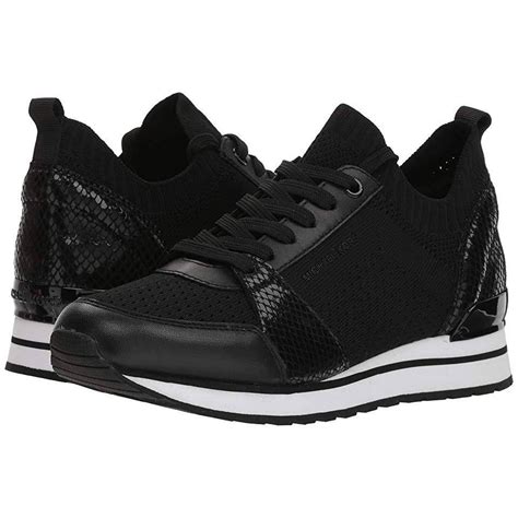 michael kors female sneakers|michael kors black sneakers women's.